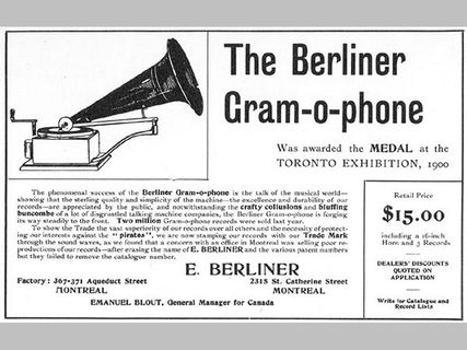 Berliner  Gram-O-Phone 1900